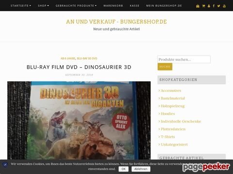 Blu-Ray Film DVD – Dinosaurier 3D