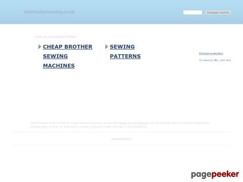 shortcutstosewing.co.uk -&nbspThis website is for sale! -&nbspsewing Resources and Informa