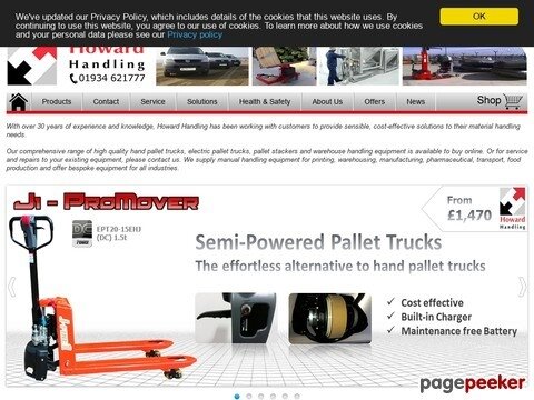 Electric Pallet Trucks & Materials Handling Equipment | Howard Handling
