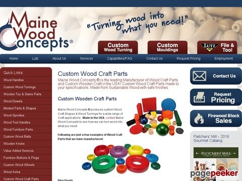 Maine Wood Concepts - Custom Wood Craft Parts & Wooden Shapes