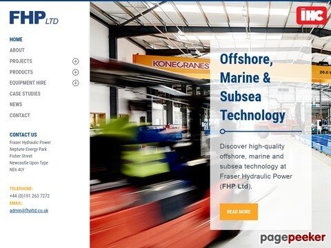 Offshore, Marine & Subsea Technology - Fraser Hydraulic Power