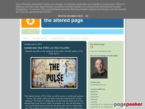 The Altered Page: Celebrate the Fifth on the Fourth!
